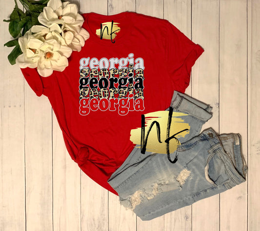 G Repeat with Leopard Tee