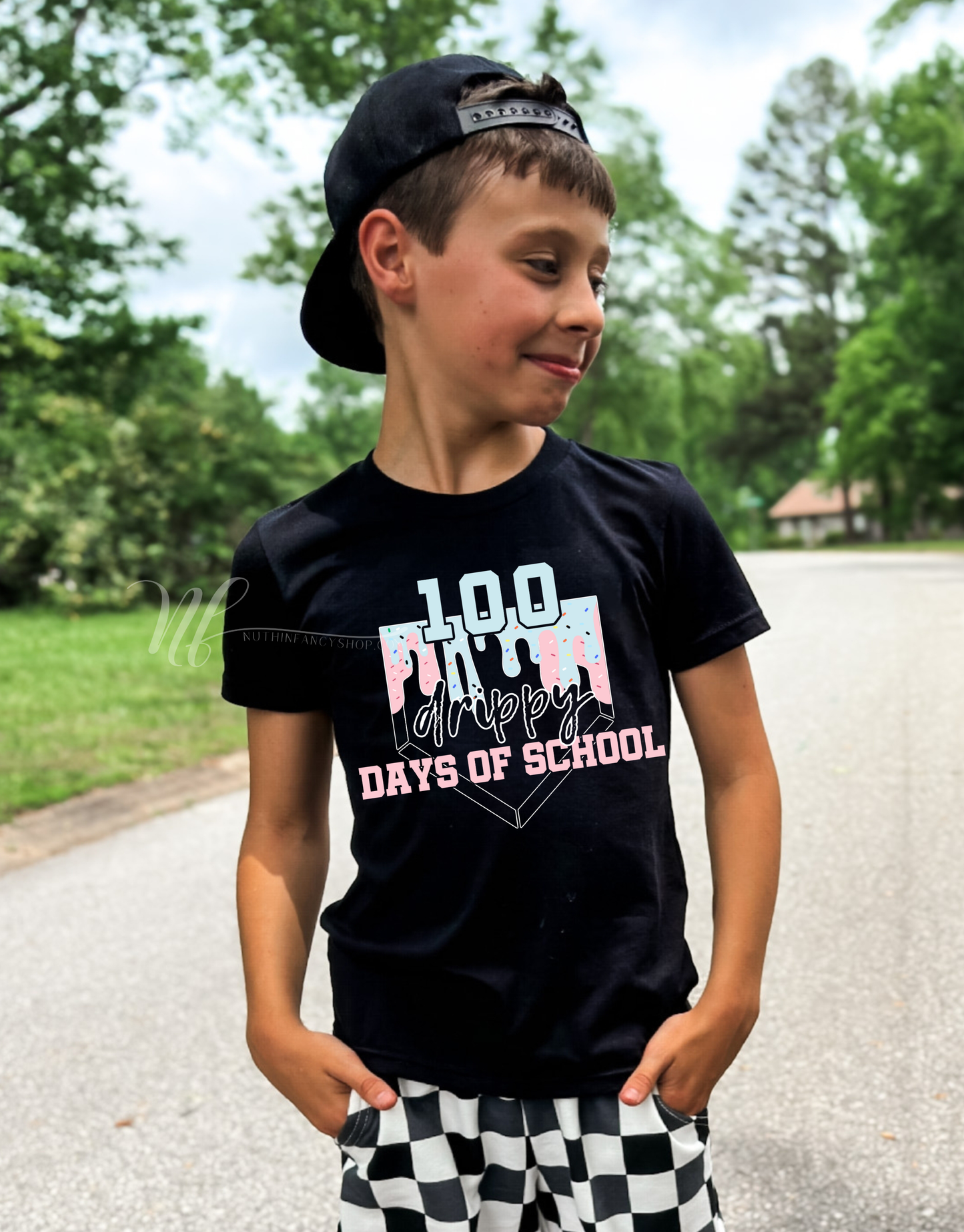 100 Pastel Baseball Drippy Days of School