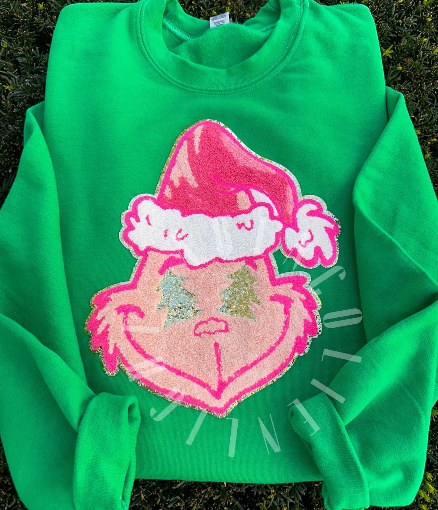 PRE ORDER: Preppy Green Christmas Guy Sweatshirt