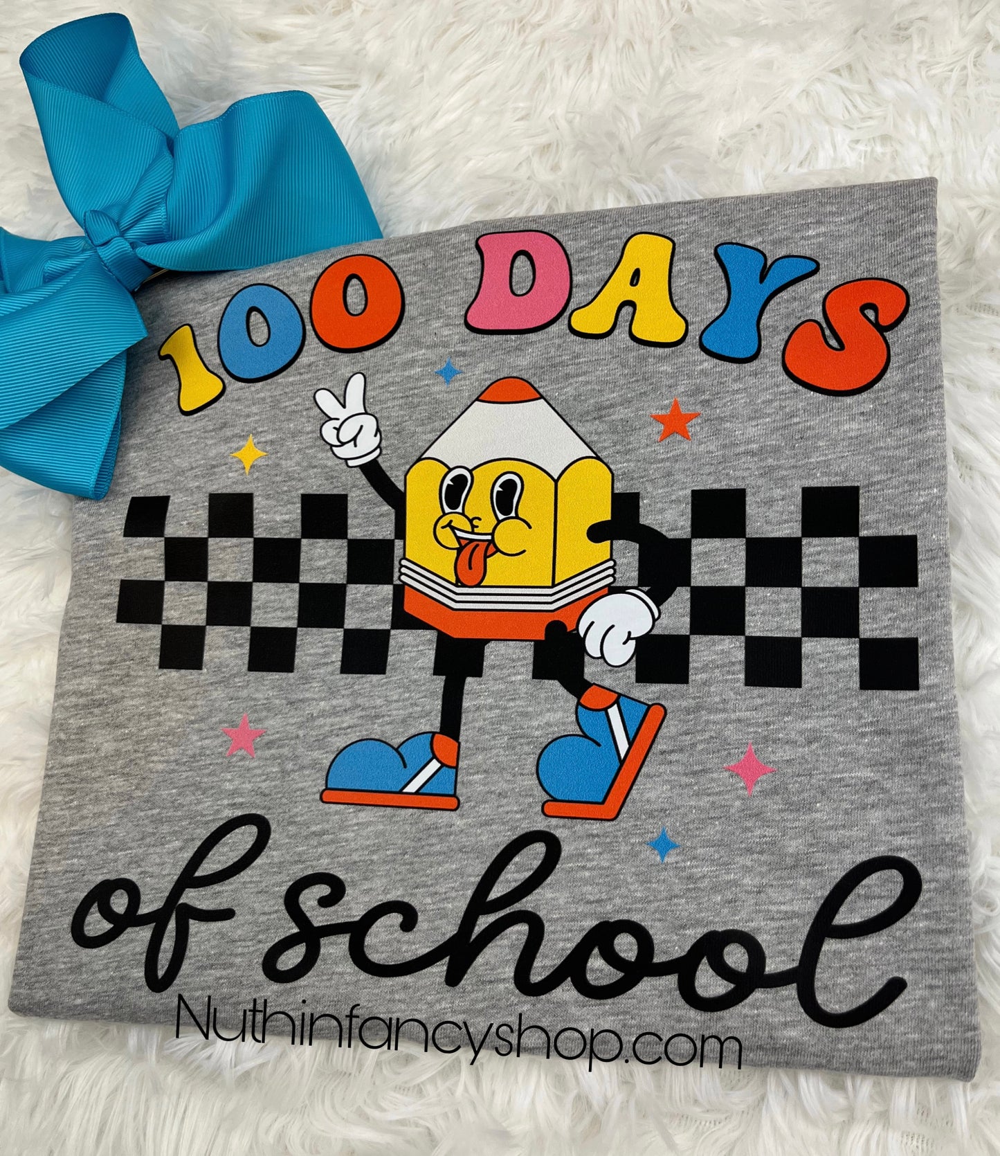 Retro Silly Pencil 100 Days