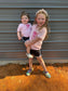 God Says I Am with Pink Coquette Scripture Bows, Light Pink