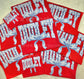 Dudley Preppy Blue Floral on Red