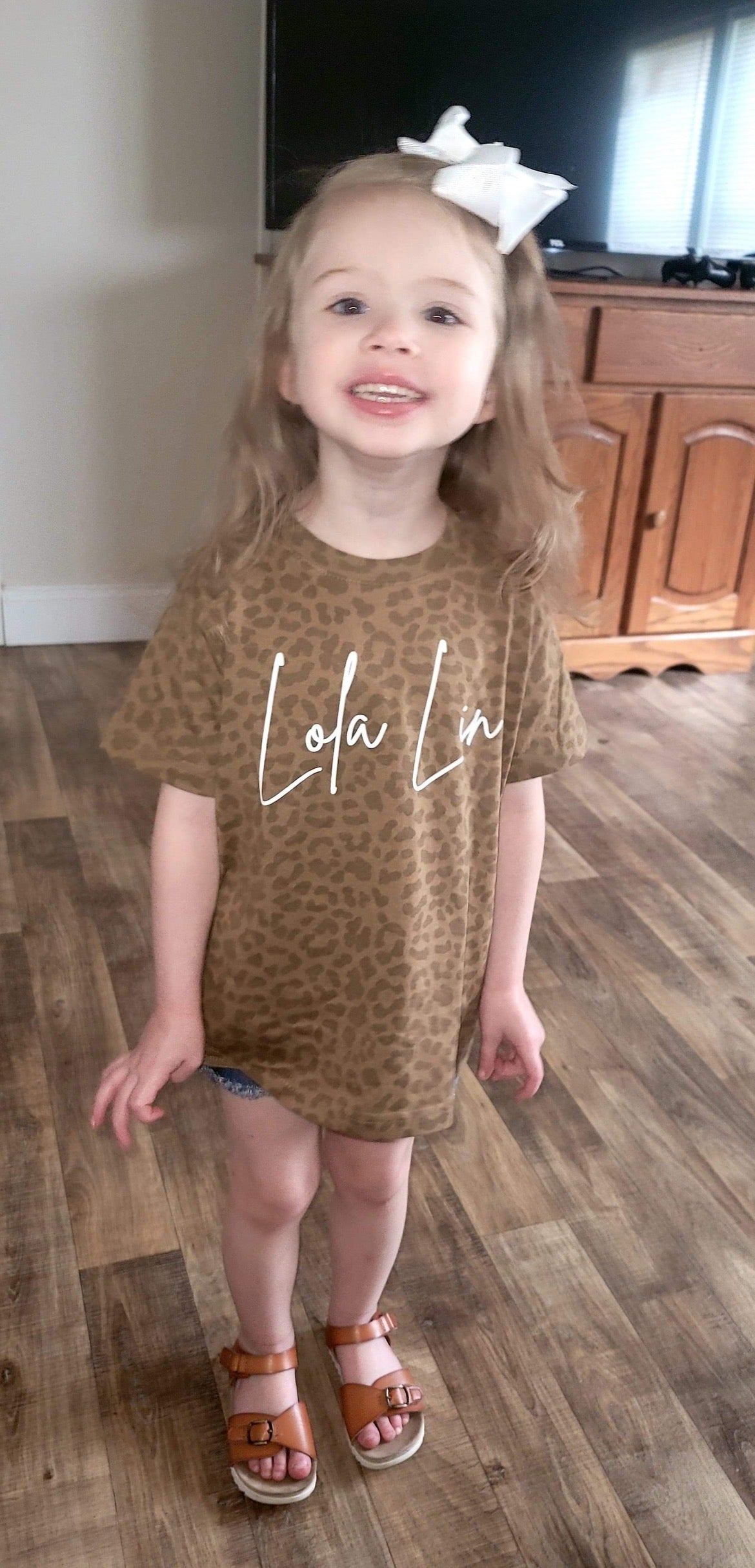 Leopard Name Tee