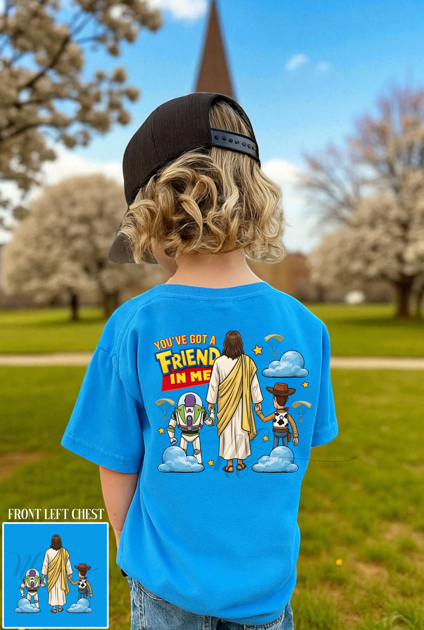 A Friend in Jesus, Lagoon, Front and Back Design