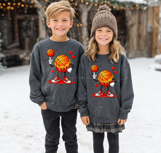 Basketball Valentines Day Drip