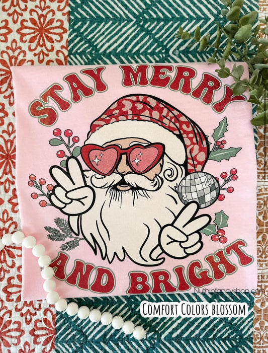 Stay Merry and Bright Cool Santa