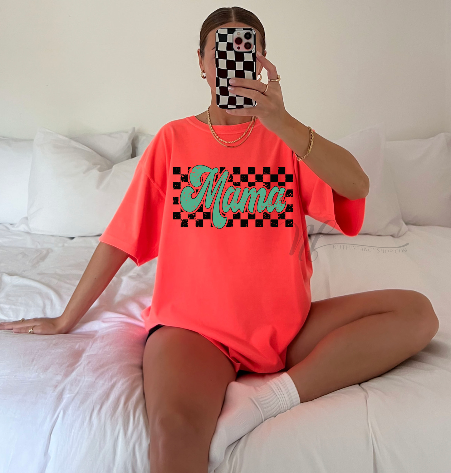 Checkered Retro Mama