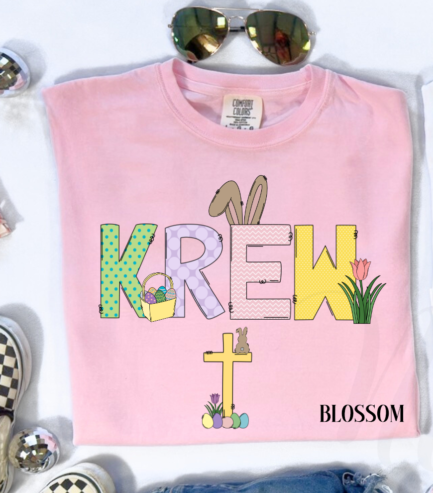 Easter Cross Alpha, Comfort Colors