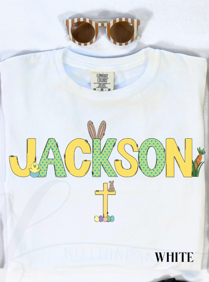Easter Cross Alpha, Comfort Colors