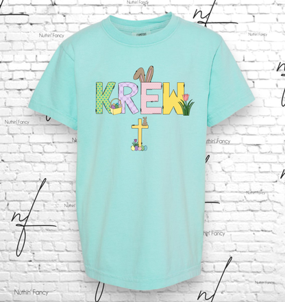 Easter Cross Alpha, Comfort Colors
