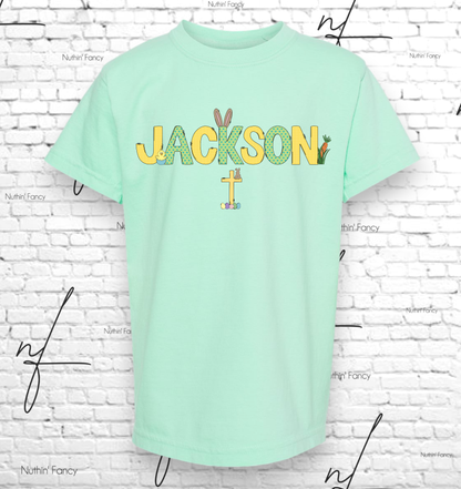 Easter Cross Alpha, Comfort Colors