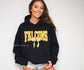Hoodie Preppy Yellow Floral Falcons