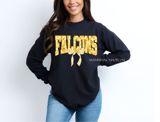 Preppy Yellow Floral Falcons