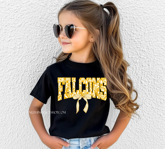 Preppy Yellow Floral Falcons