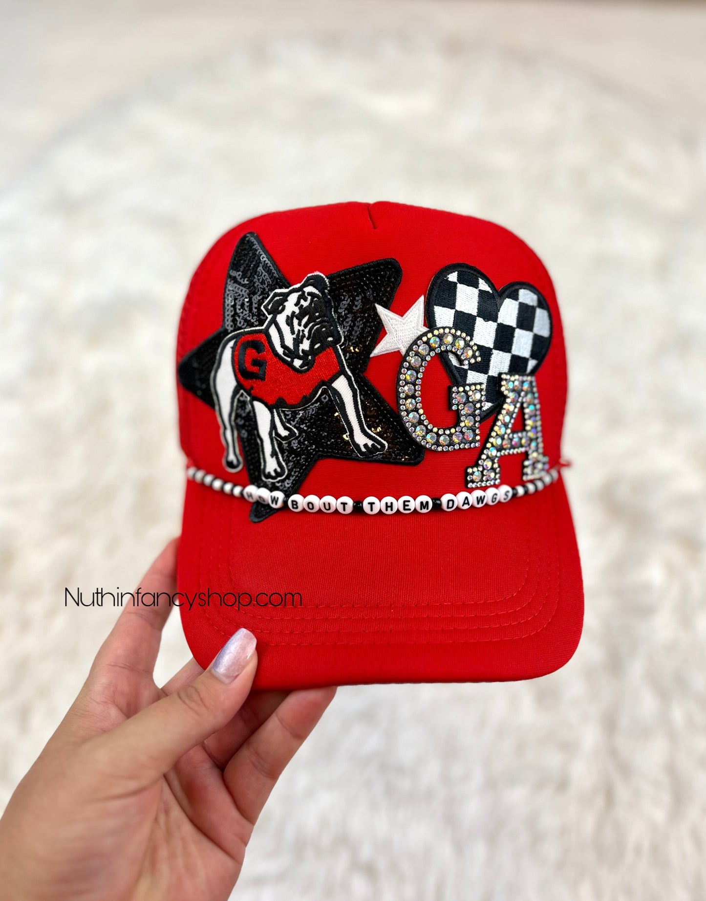 Rhinestone GA Trucker Hat