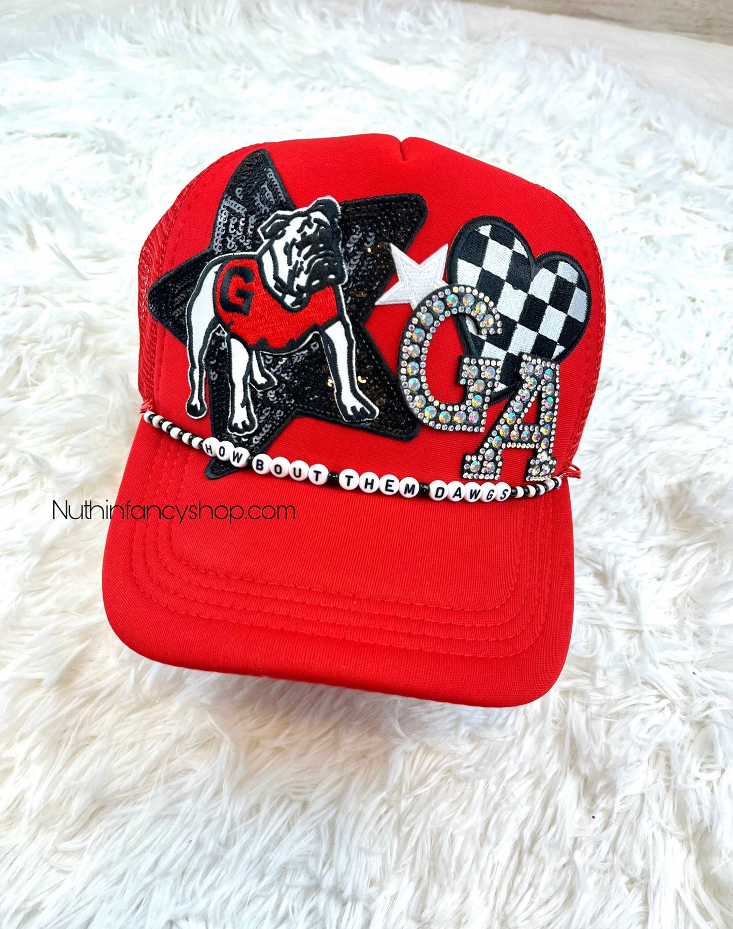 Rhinestone GA Trucker Hat