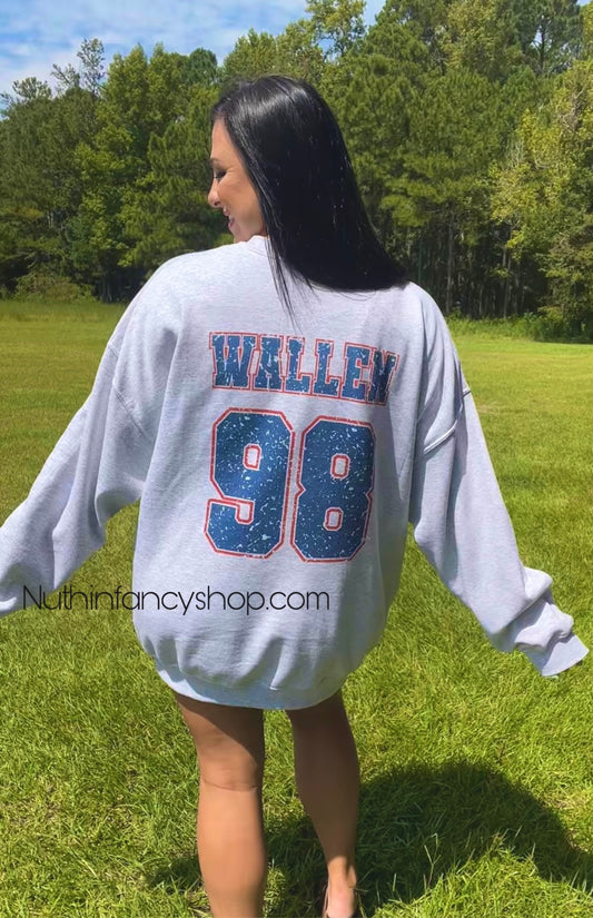 Distressed A T L Team Sweatshirt Atlanta