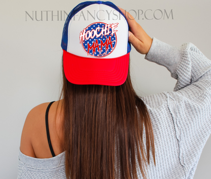 Hoochie Mama Patriotic Hat - NO ROPE ON HAT