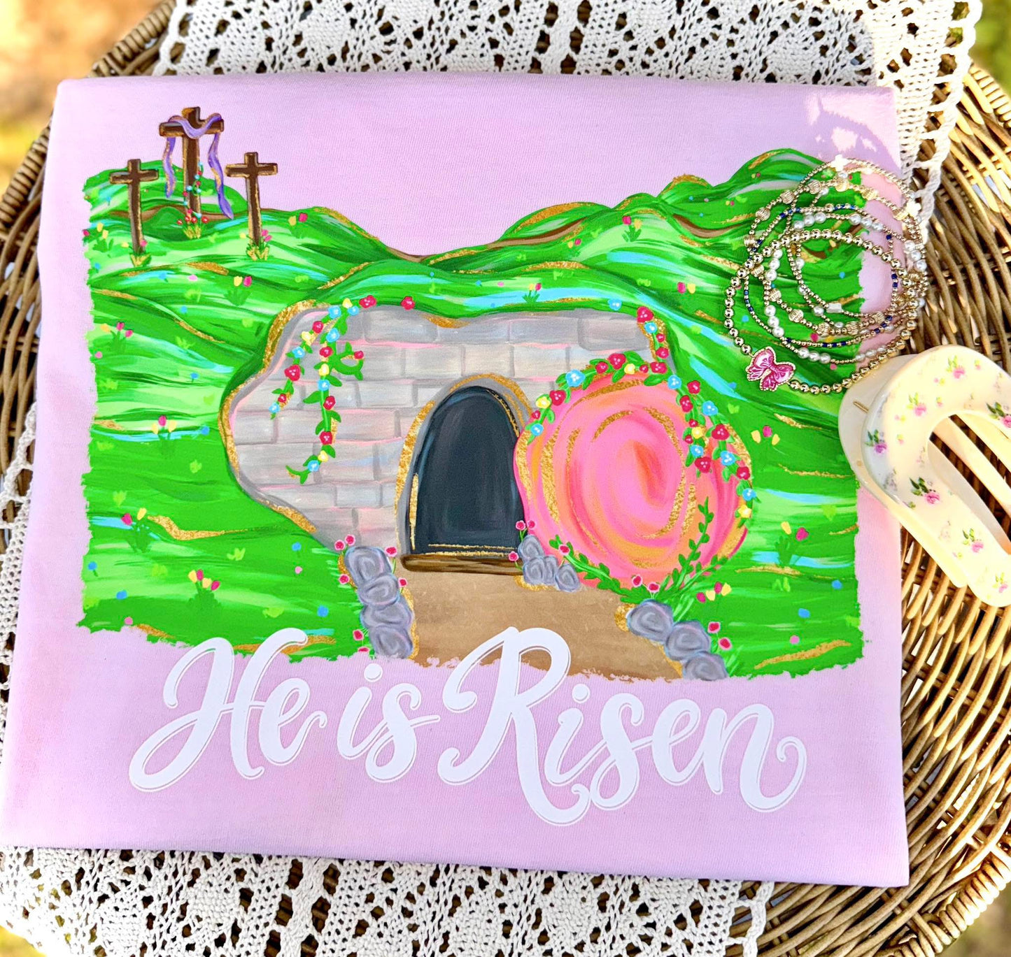 He Is Risen Watercolor Art