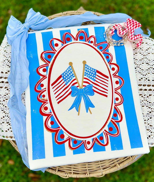 Coquette Crossed Flags