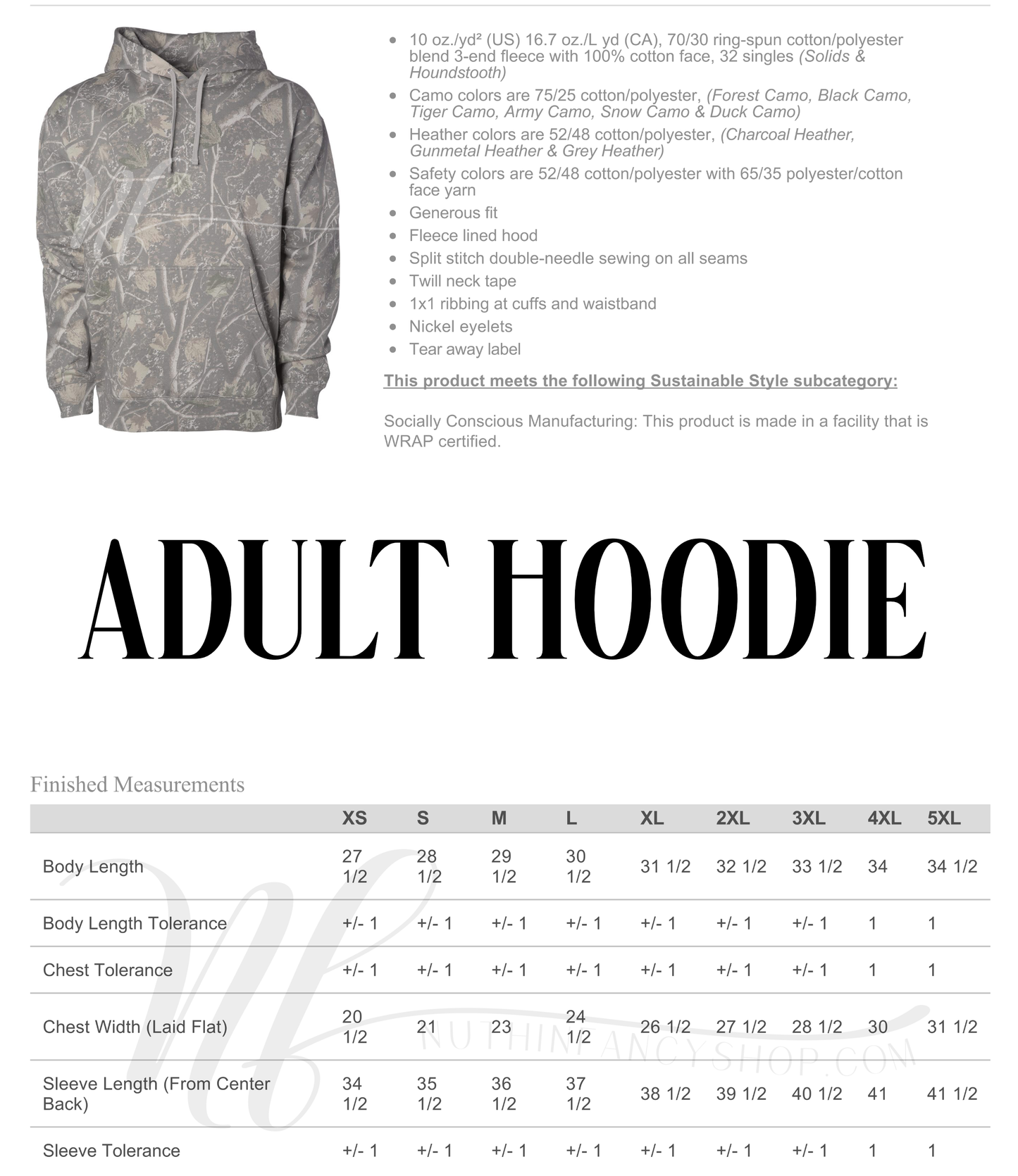 All Vintage Washed Camo Hoodie Designs