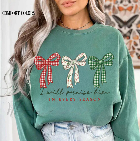 In Every Season Patterned Bow Trio