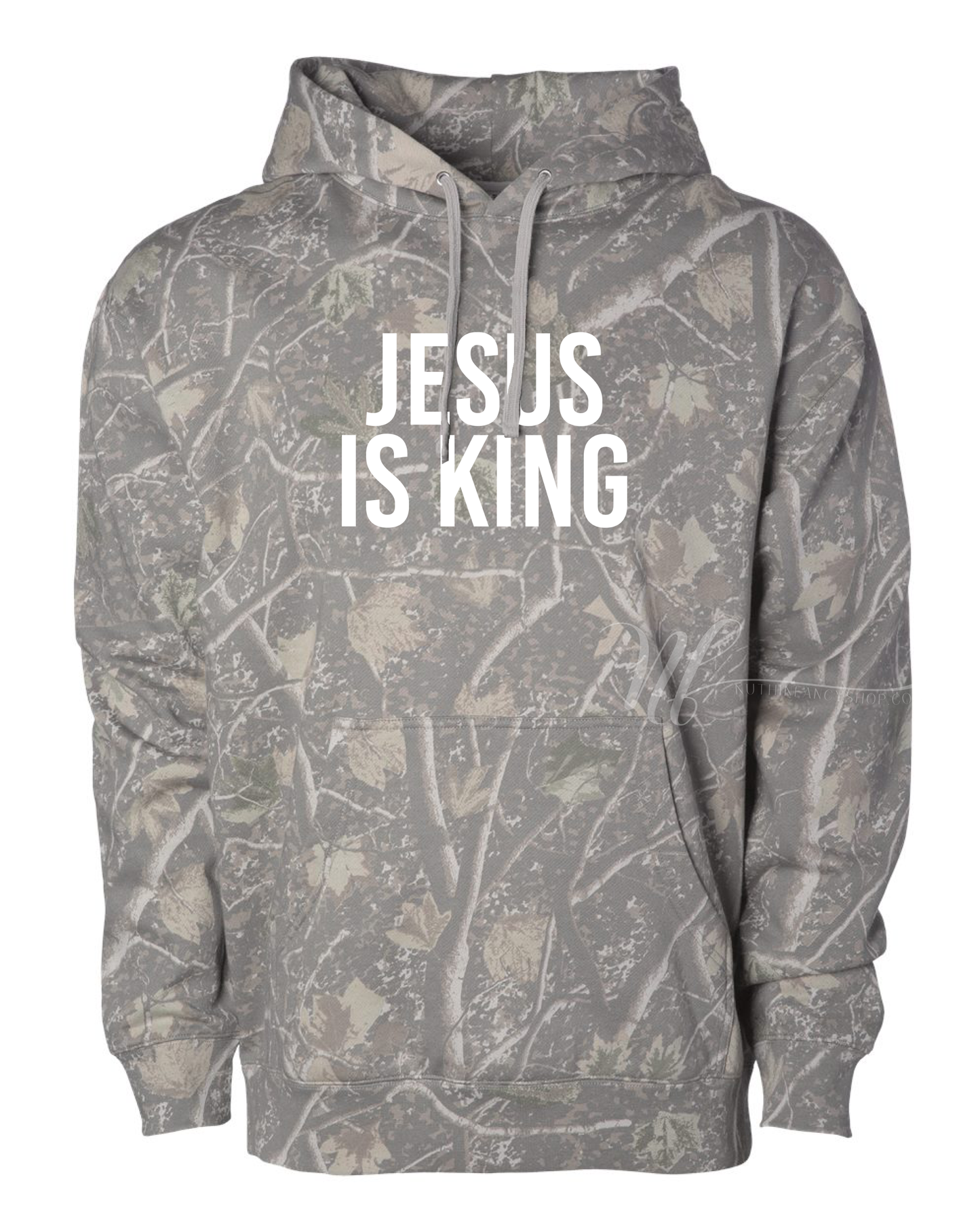Jesus is King, Washed Out Camo Hoodie