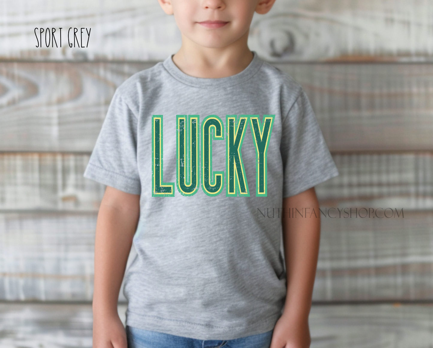 Retro LUCKY, Grey