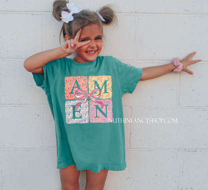 Floral Patchwork Amen