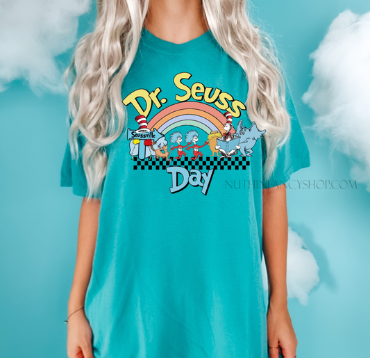 Reading Retro Rainbow on Seafoam