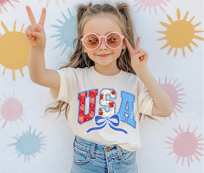 Faux Stitched USA Patterns