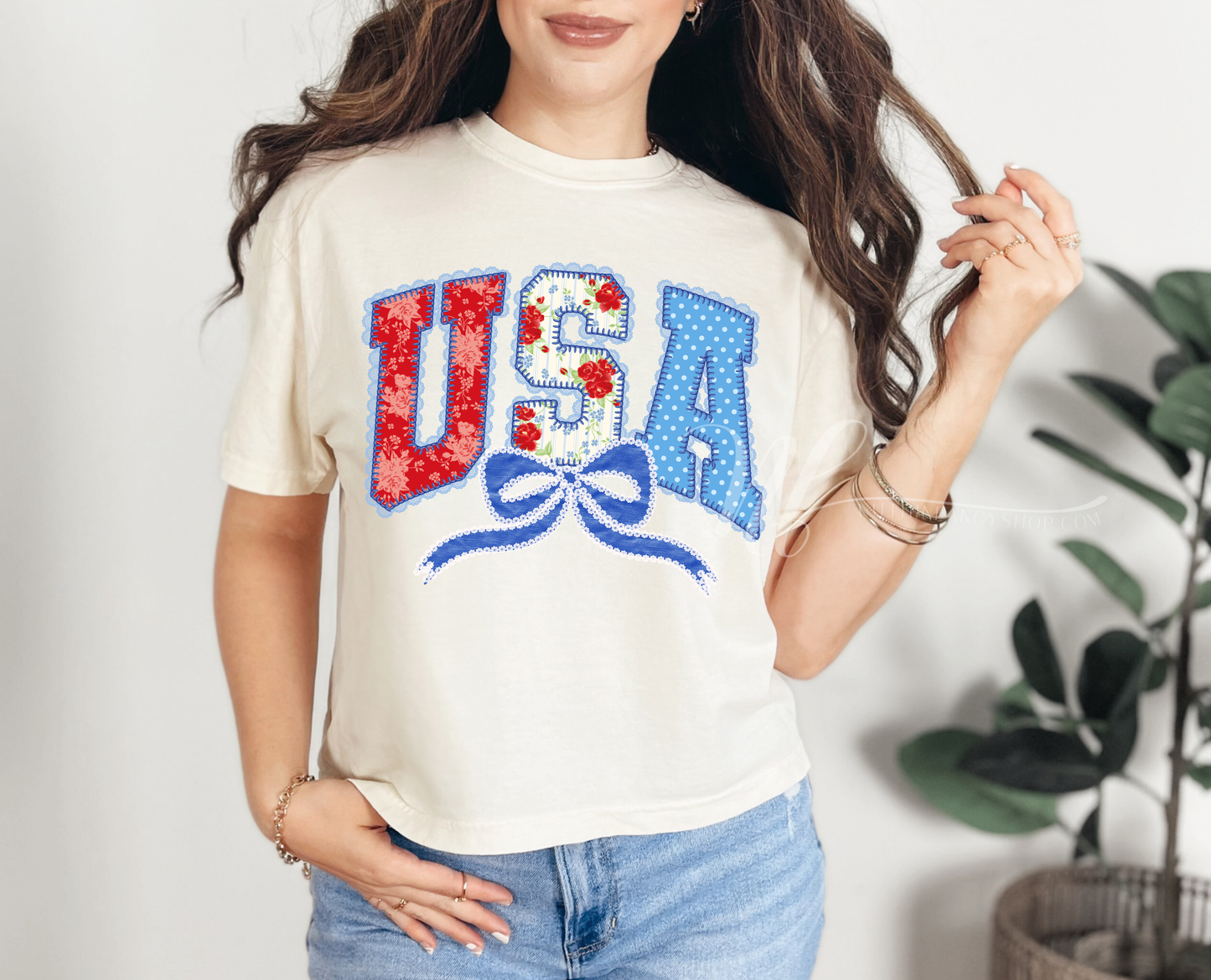 Faux Stitched USA Patterns