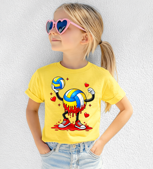 Volleyball Valentines Day Drip