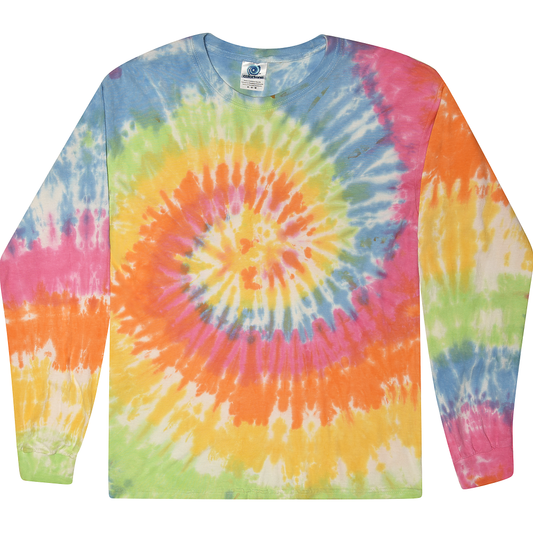 ADULT Tie Dye Long Sleeve Blank (MORE COLOR OPTIONS)