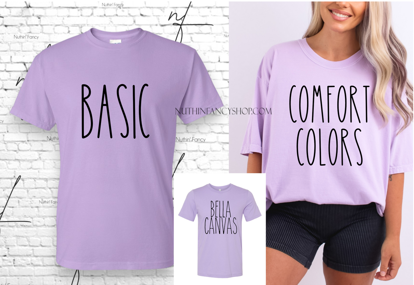 NWLE Preppy Blue Floral on Light Purple