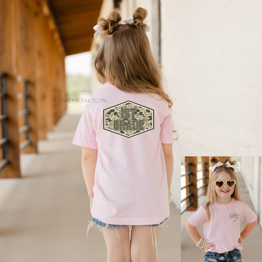 Camo Patch 1st on Pink