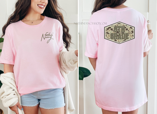 Camo Patch 8th on Pink