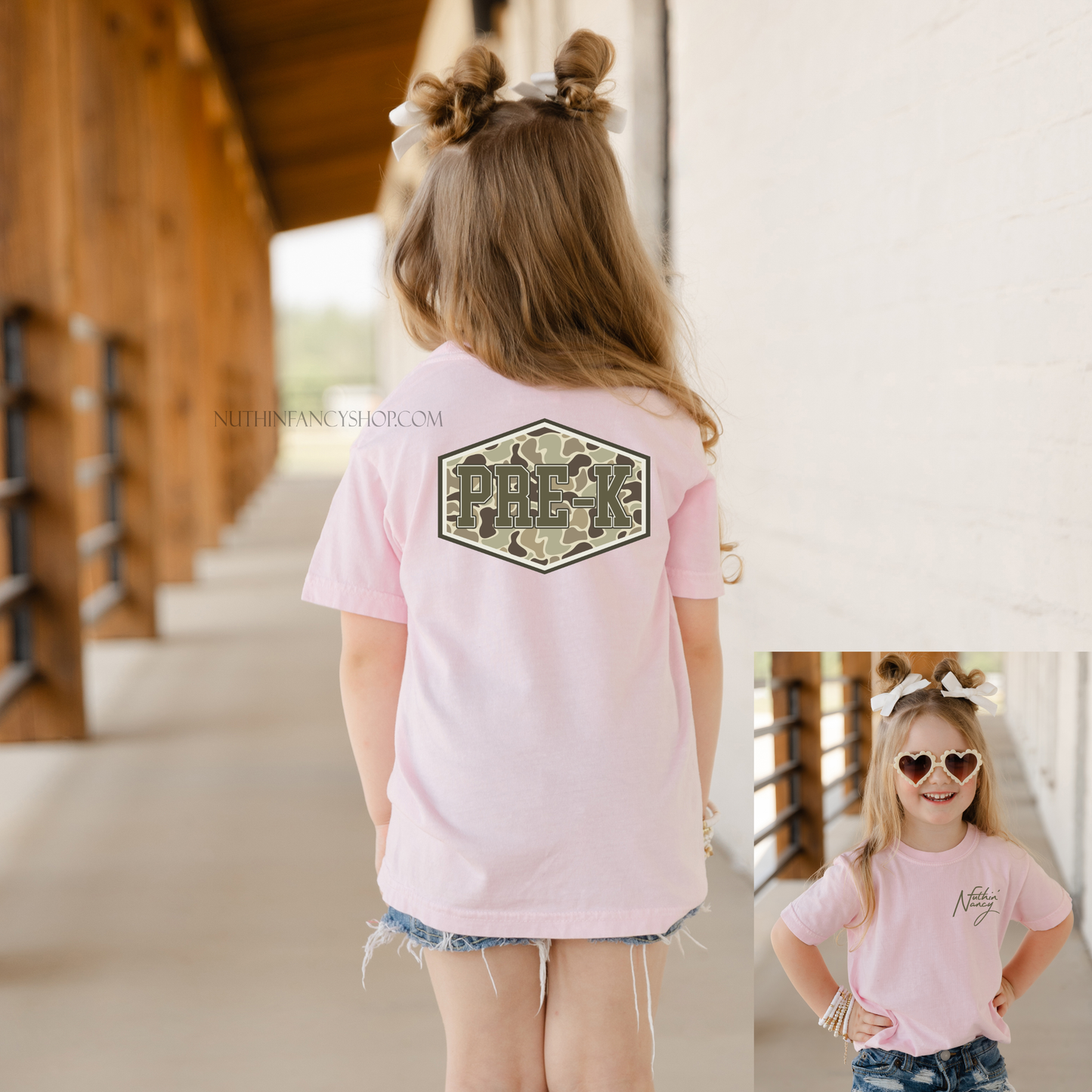 Camo Patch Pre-K on Pink