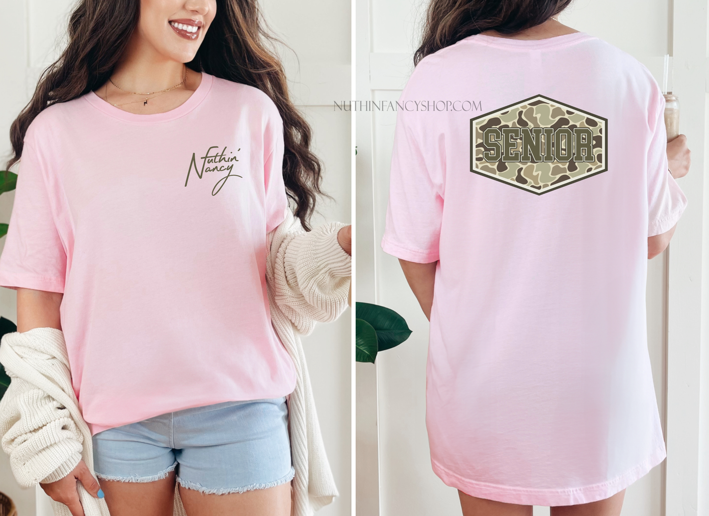 Camo Patch Senior on Pink