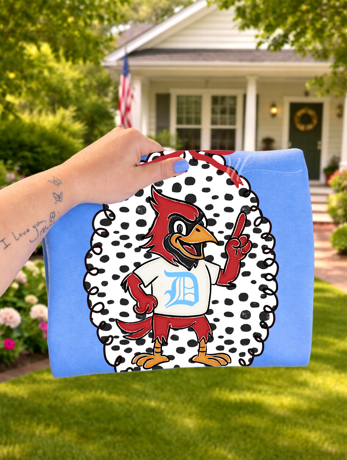 Hand Drawn Vintage Cardinal