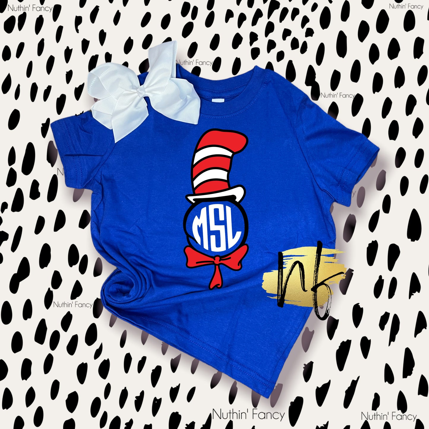 Cat with a Hat Monogram