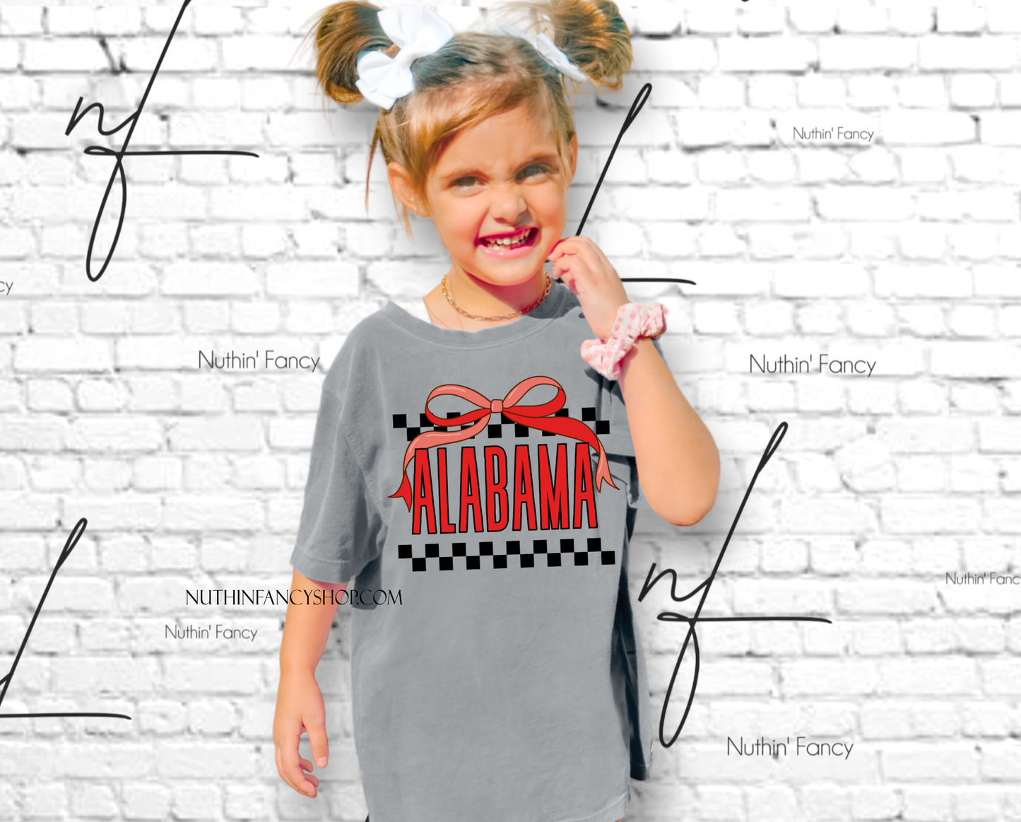 Checkered and Preppy AL Bow