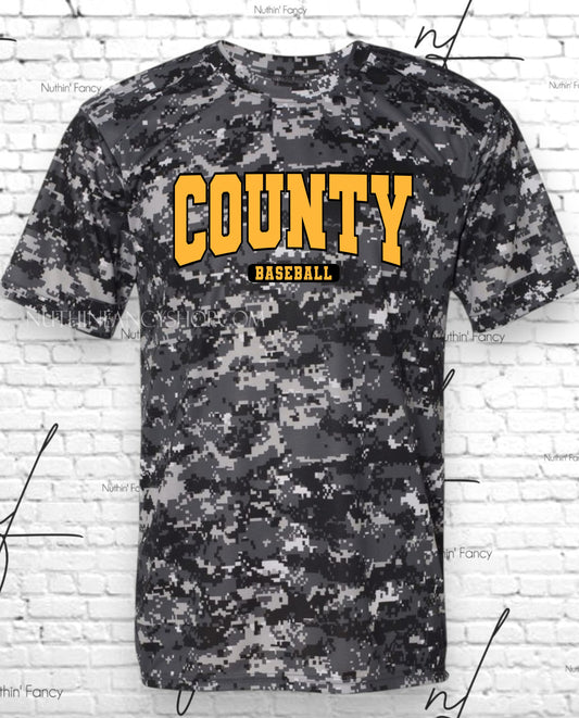 Harris County Baseball Digital Camo, Graphite
