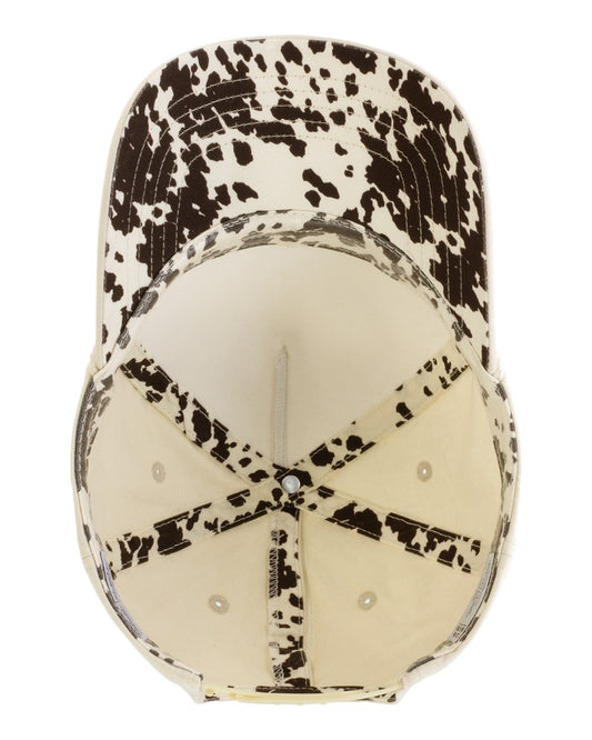 Wranglin' Kids Cowprint Ponytail Hat