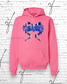 Crusaders Hand Drawn Bow on Pink