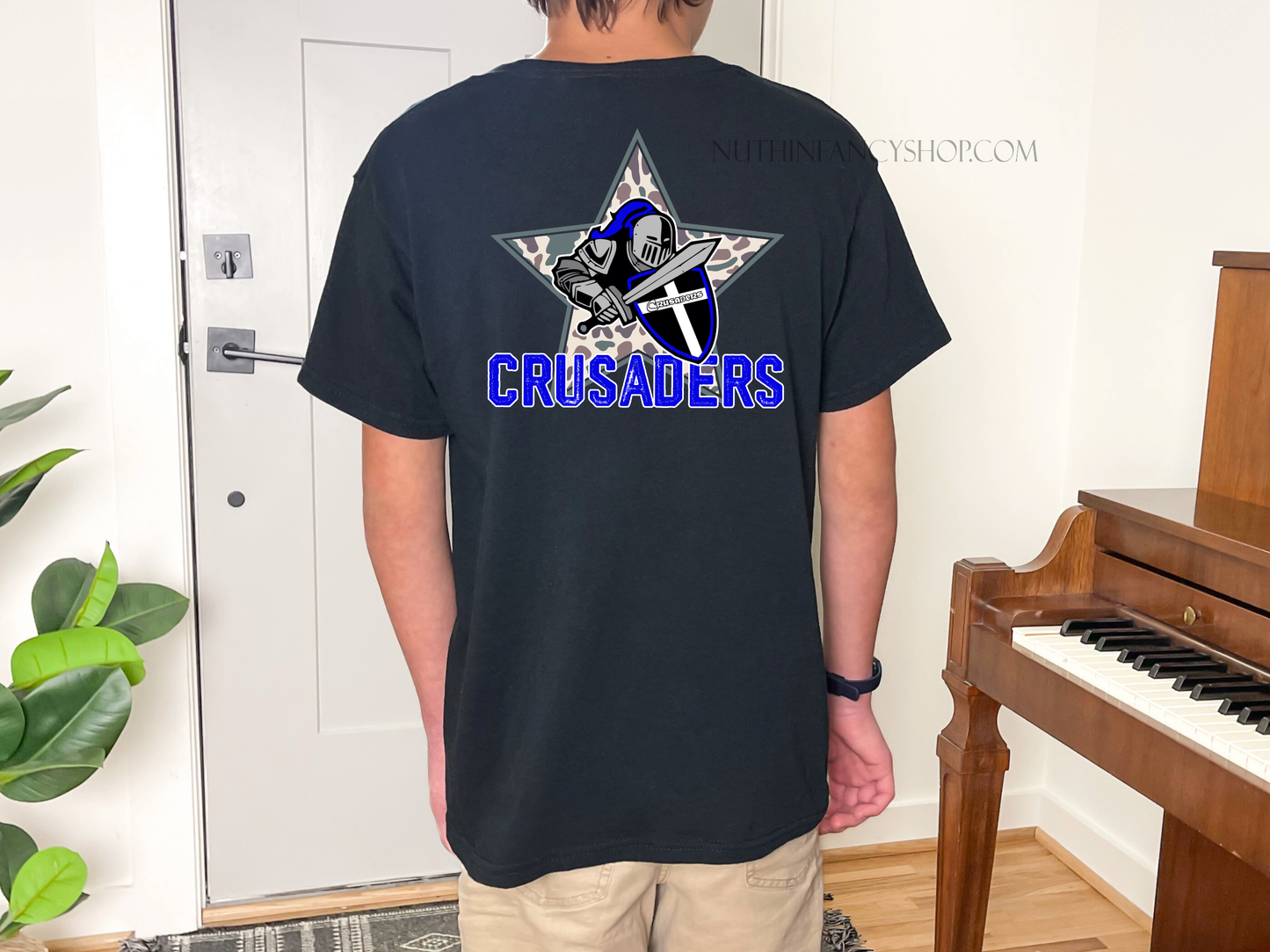 Crusaders Camo Star on Black