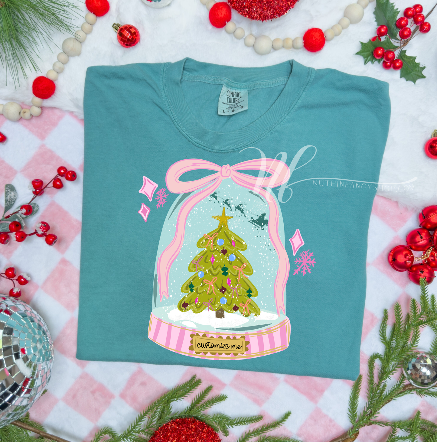 Customizable Snow Globe, Front Only