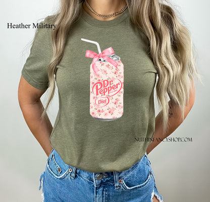 Floral DIET Dr Pepper Girly