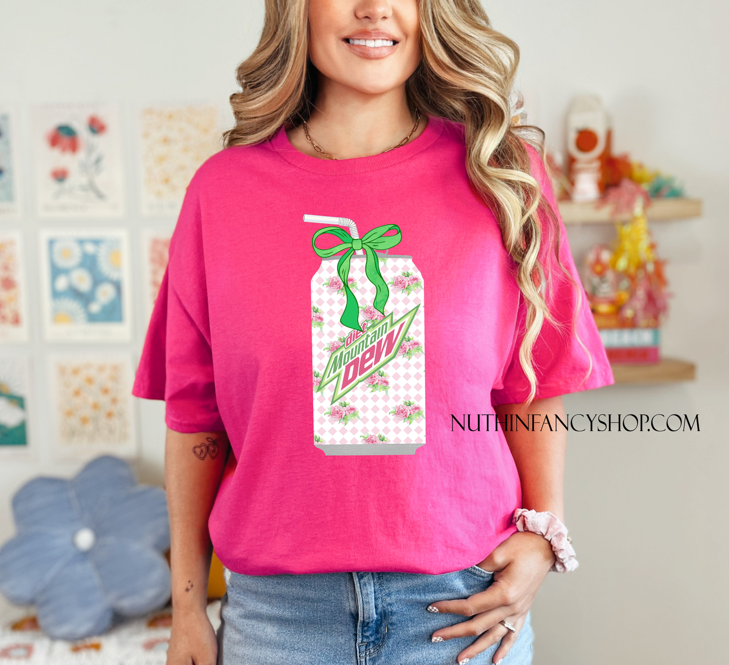 Floral DIET Mtn Dew Girly