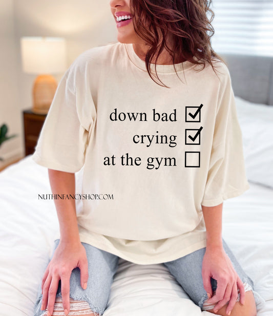 NOT at the gym...